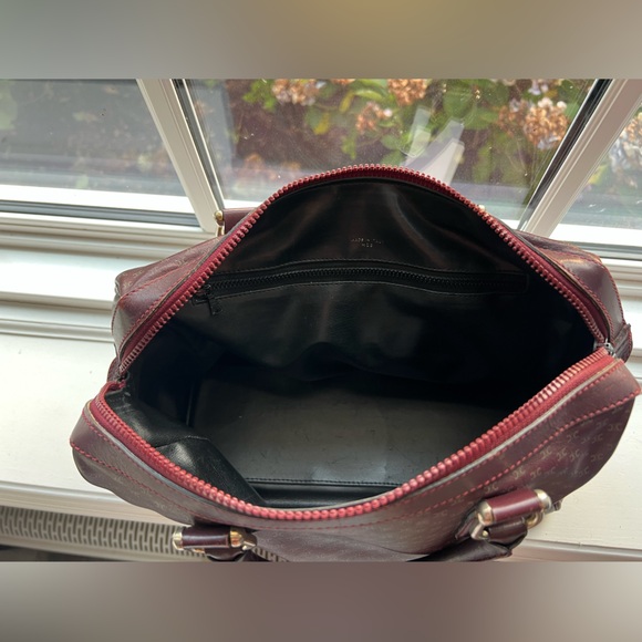 EUC Celine Macadam Burgundy Boston Bag All Leather RARE - Picture 9 of 15